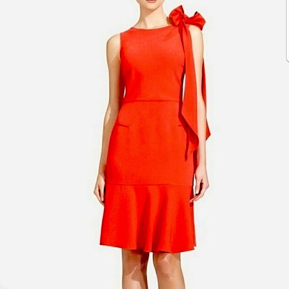 The Limited Dresses & Skirts - The Limited Sophie Theallet red dress with sash 10